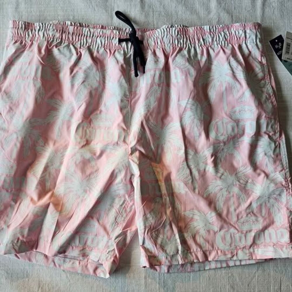 NWT Corona Beer Logo Color Changing Men's Swim Shorts XL Brand New